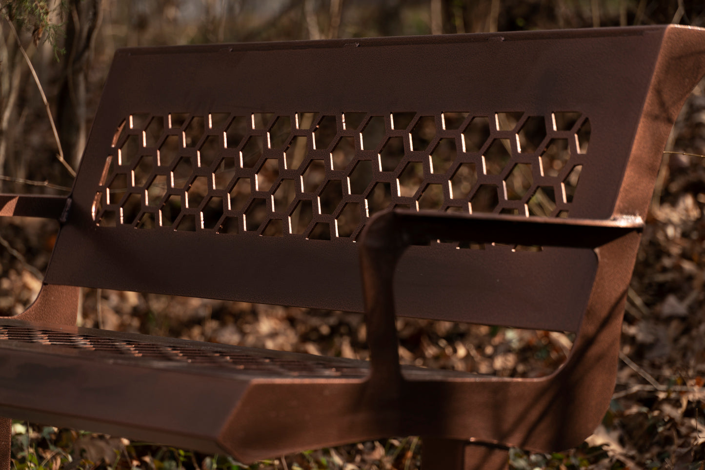 Signature Steel Park Bench – Hex Series