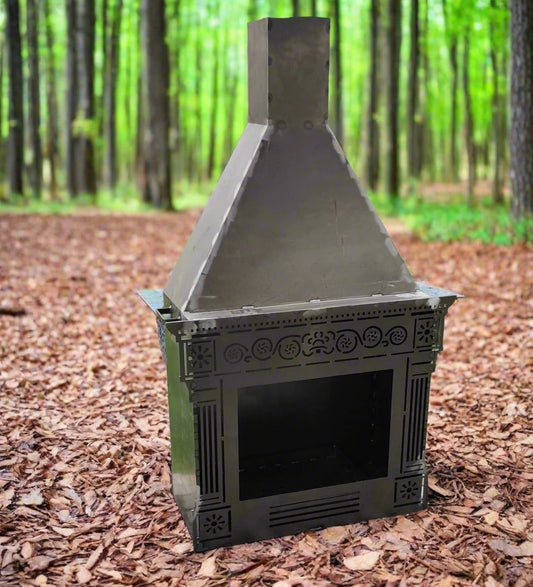 Free Standing Outdoor Fireplace